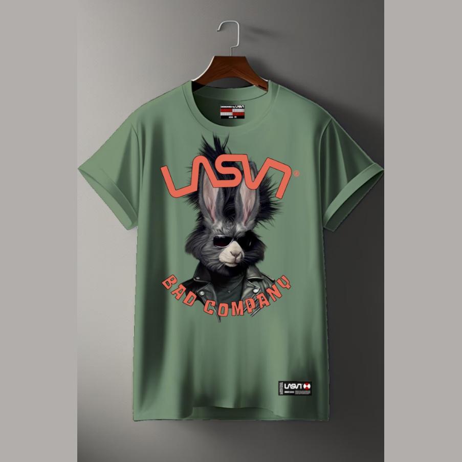 Camiseta de hombre LaSal Bad Rabbit Kaki - Imagen 2