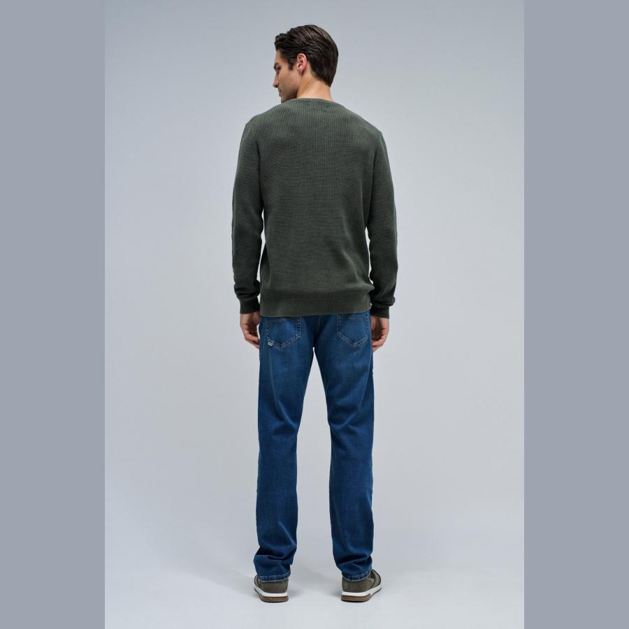 Jersey de punto Salsa con textura Kaki - Imagen 2