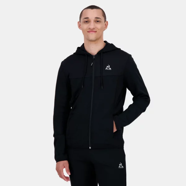 Sudadera abierta con gorro Lecoq Col. Black