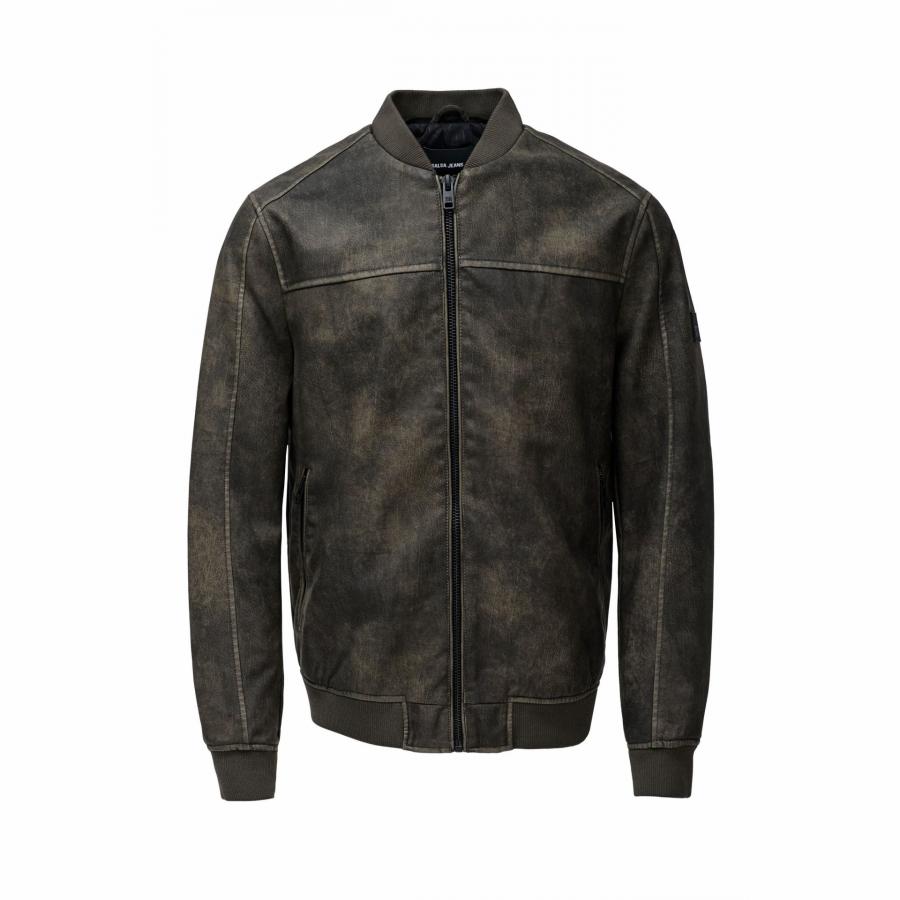 Chaqueta bomber efecto piel Salsa Jeans Col.Brown
