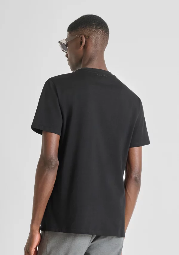 Camiseta Antony Morato Regular fit algodón estampado tigre gomoso - Imagen 3