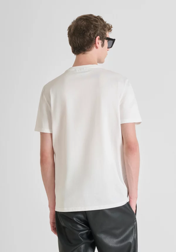 Camiseta Antony Morato con estampado calavera Cream - Imagen 3