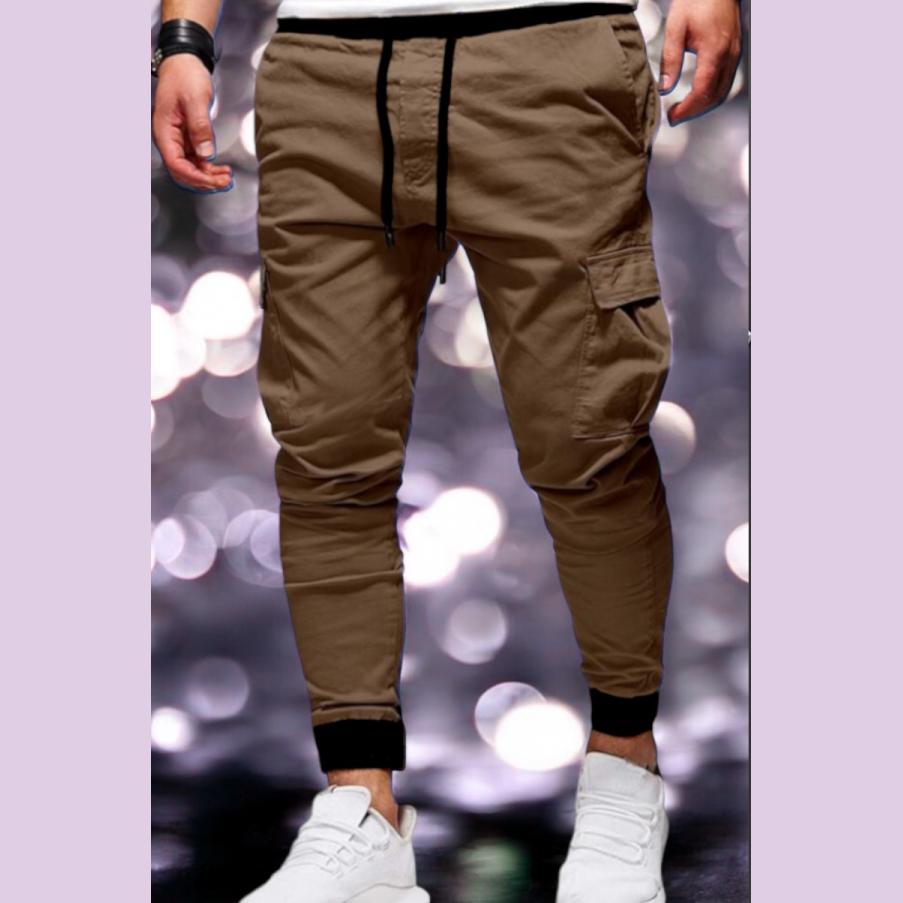 Pantalón de hombre Jogger La Sal Plastic tabaco - Imagen 2