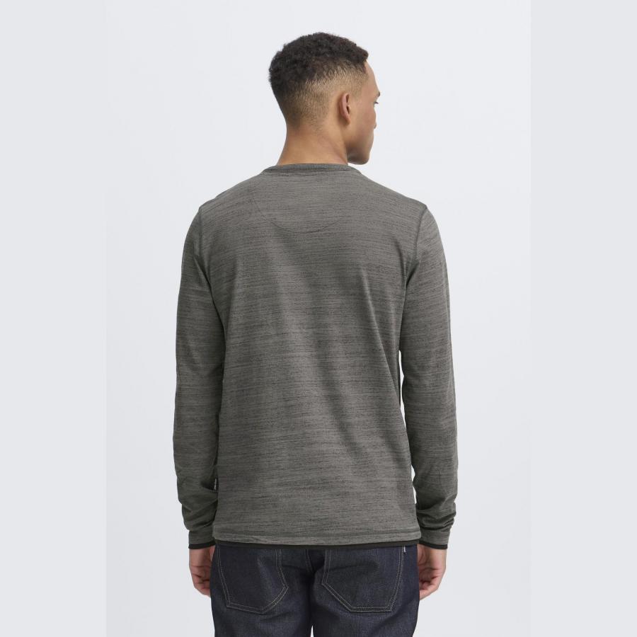 Camiseta Blend de manga larga cuello con botones Gris - Imagen 3