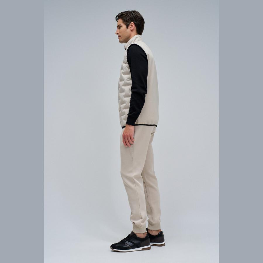 Chaleco acolchado Salsa doble textura Beige - Imagen 3