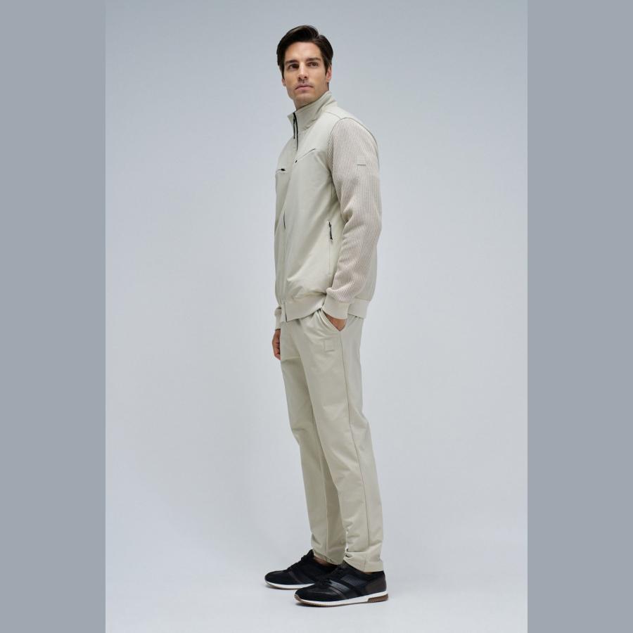 Chaqueta Salsa Regular con mezcla de materiales Beige - Imagen 2