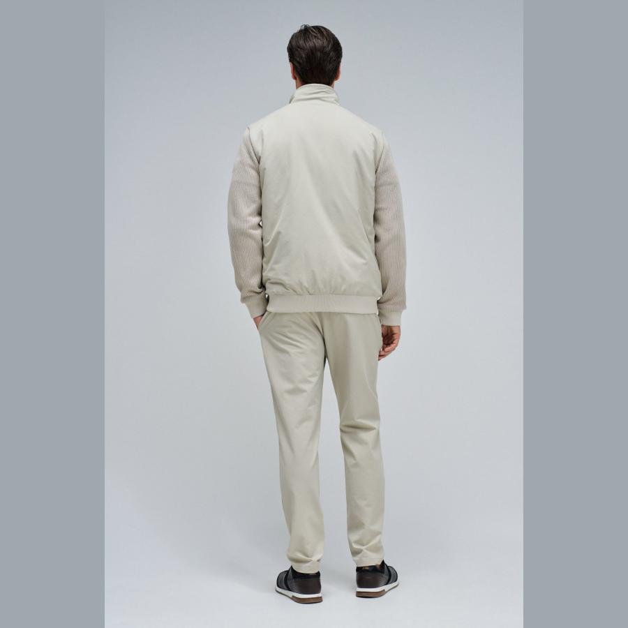 Chaqueta Salsa Regular con mezcla de materiales Beige - Imagen 3