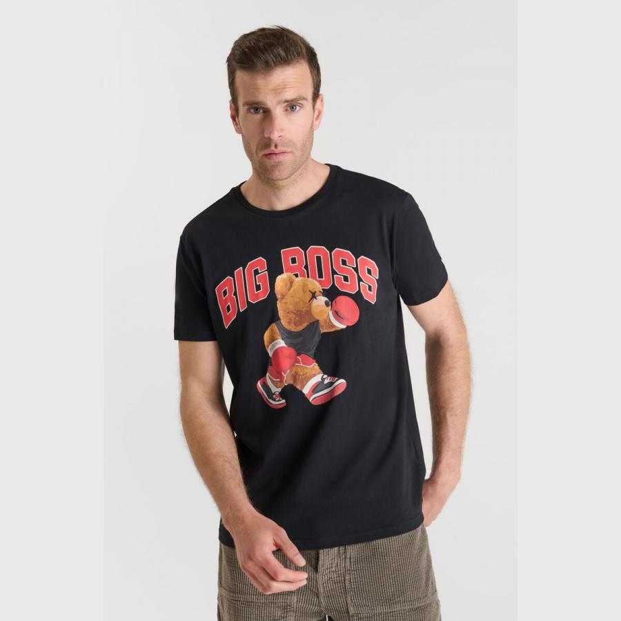 Camiseta LTC Bishop t-shirt oso boxeo black - Imagen 3