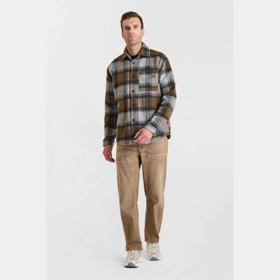 Sobrecamisa de cuadros LTC Veste Pigan marrón - Imagen 2