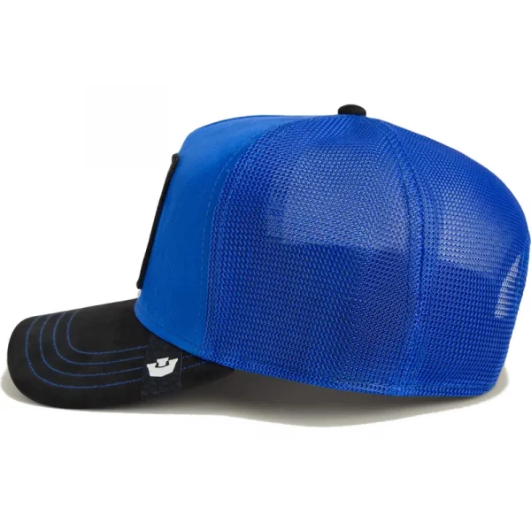 Gorra trucker azul y negra perro pitbull Flex Pitbull Suede The Farm de Goorin Bros. - Imagen 2