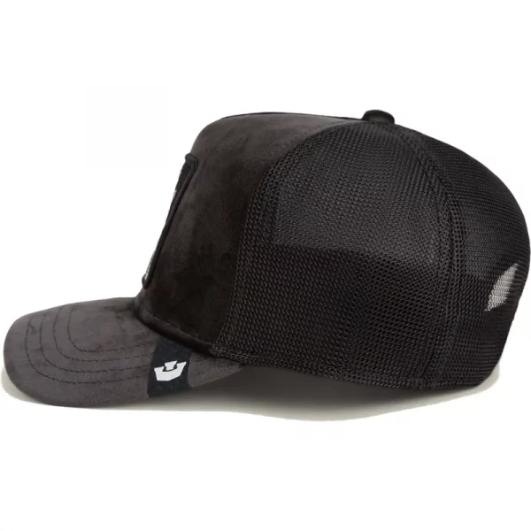 Gorra trucker negra pantera Strength Panther Velour The Farm de Goorin Bros. - Imagen 3