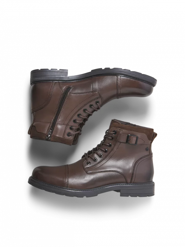Botas J&J Chatsworth leather boot Brown stone - Imagen 3