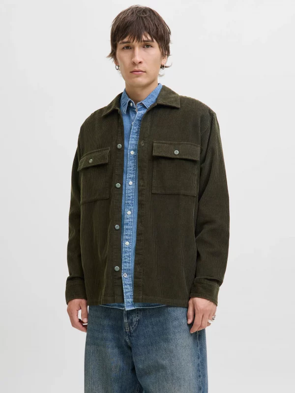 Sobrecamisa JJEPerfect Corduray overshirt Rosin