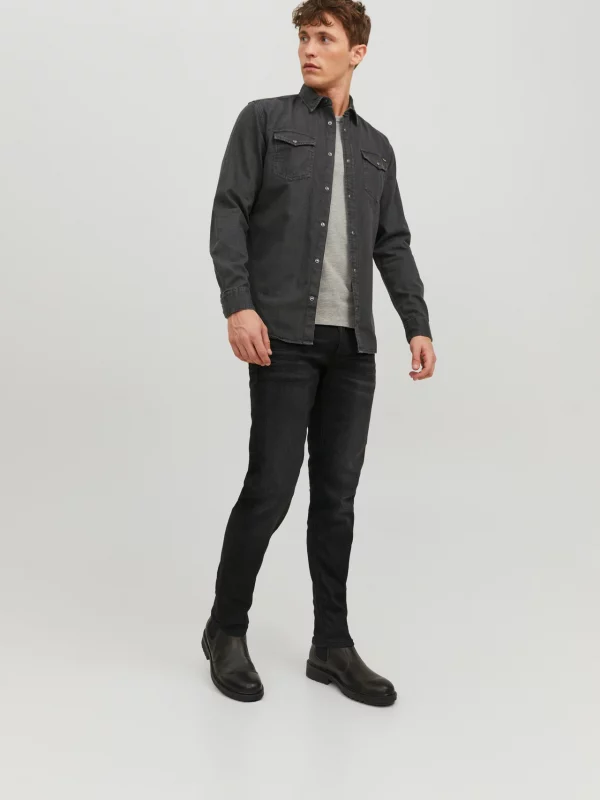 Camisa vaquera J&J Sheridan Black Denim