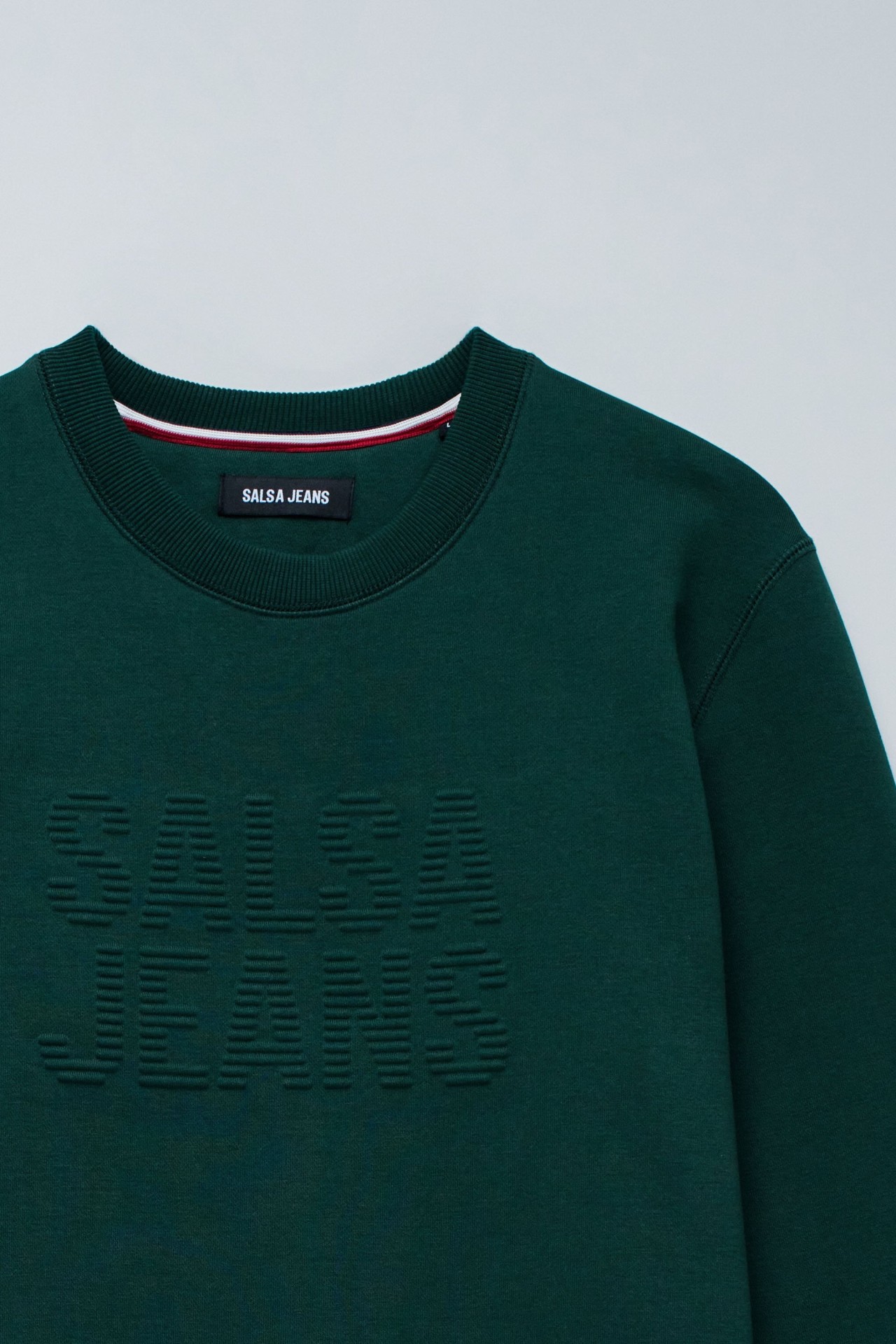 Sudadera Salsa Jeans con logo en relieve Col. Verde Botella - Imagen 3