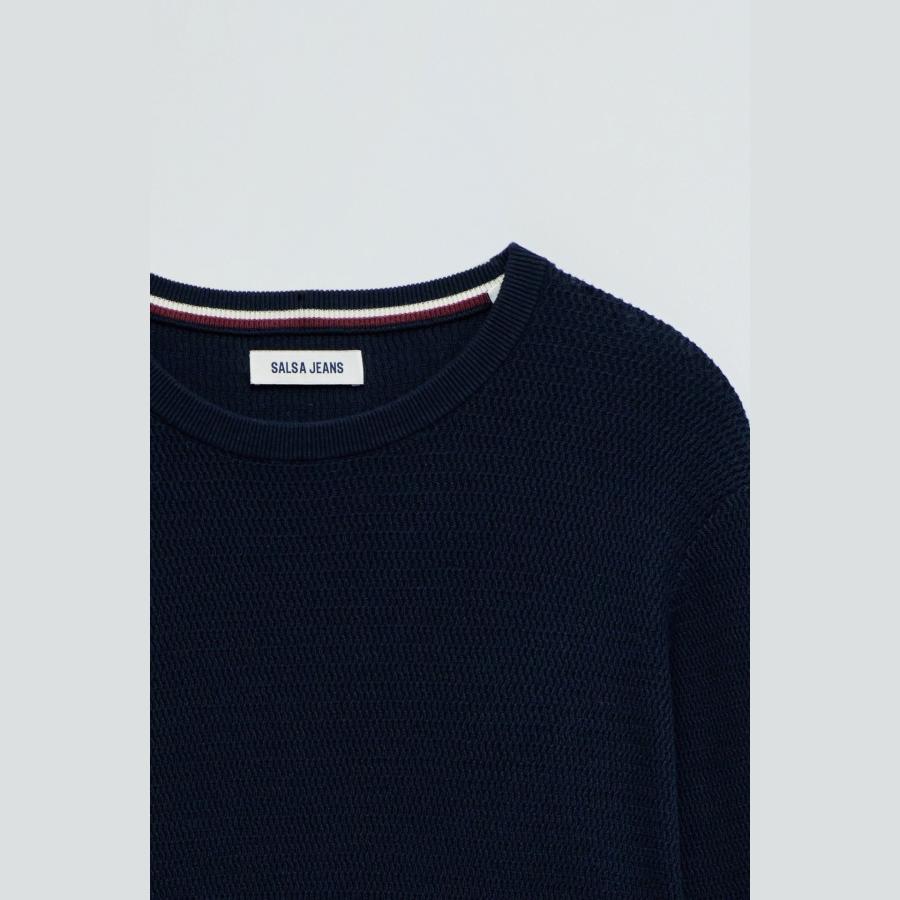 Jersey Salsa Jeans de punto texturizado Col. Marino - Imagen 3