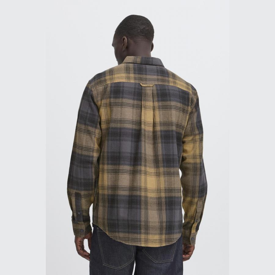 Camisa Blend de cuadros Col. Beige-gris - Imagen 2
