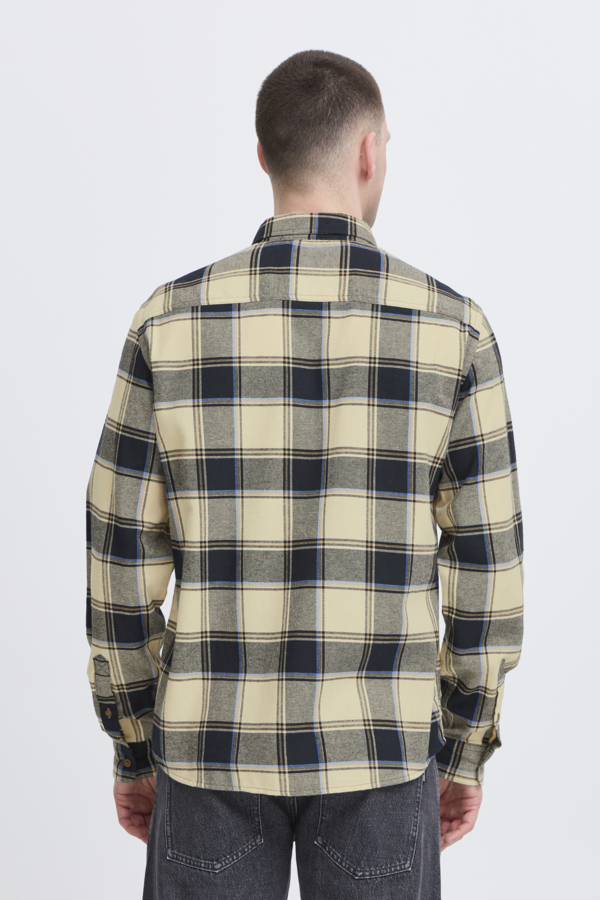 Camisa Blend de cuadros Col.Crudo-Gris - Imagen 3