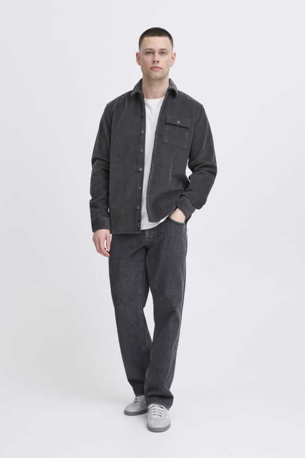Sobrecamisa Blend de pana Col. Gris oscuro