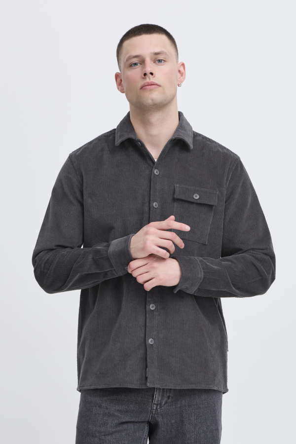 Sobrecamisa Blend de pana Col. Gris oscuro - Imagen 4
