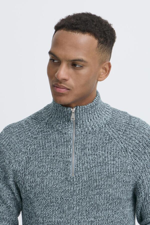 Jersey Blend de cuello alto y cremallera Col. Azul - Imagen 4
