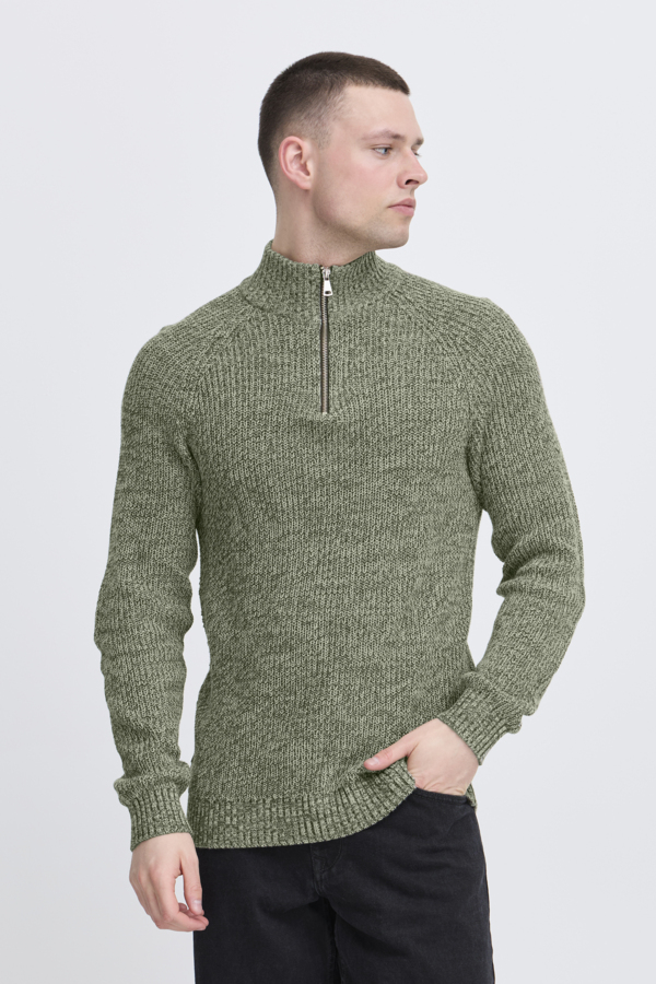 Jersey Blend de cuello alto y cremallera Col. Verde - Imagen 4