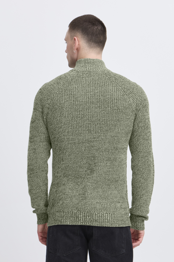 Jersey Blend de cuello alto y cremallera Col. Verde - Imagen 3
