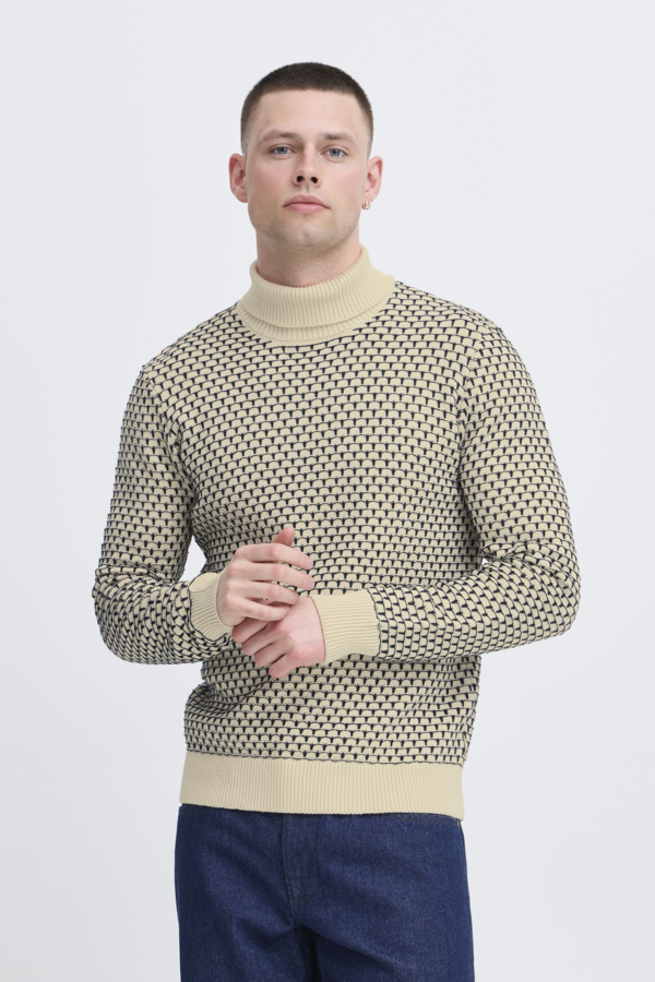 Jersey Blend de cuello alto Col. Crudo