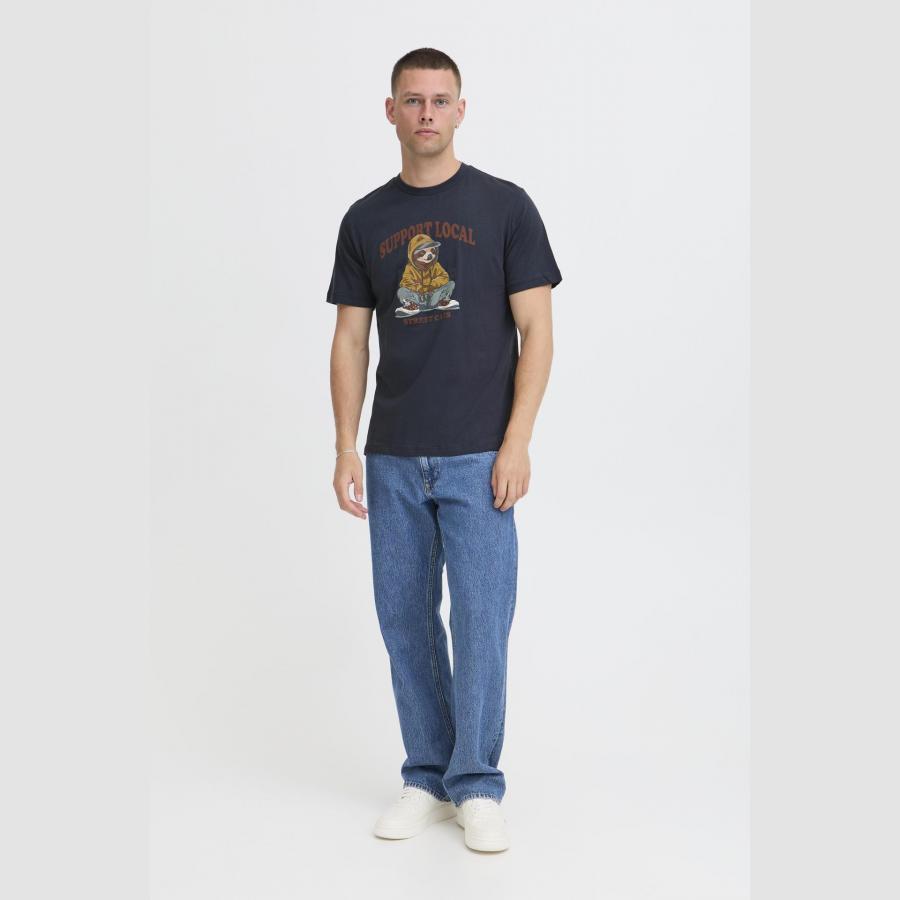 Camiseta Blend con dibujo animal con sudadera Marino - Imagen 2