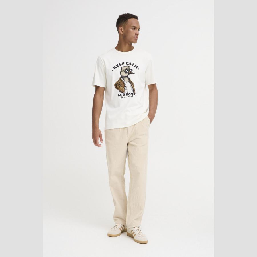 Camiseta Blend estampado animal pato Blanco - Imagen 2