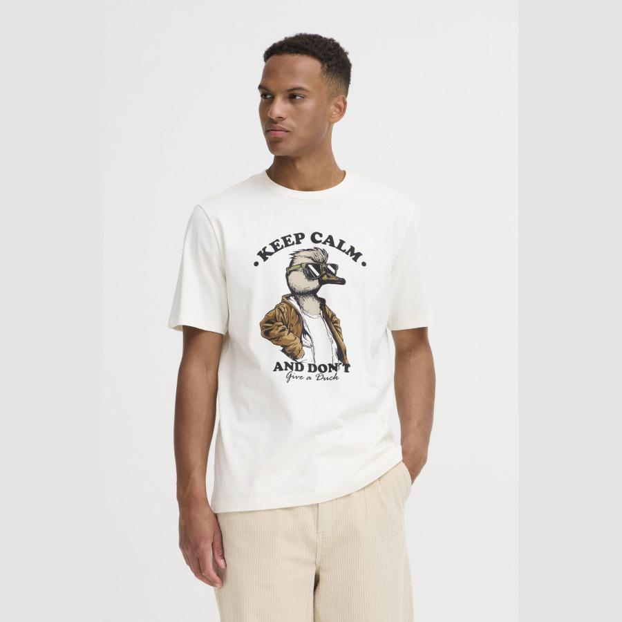 Camiseta Blend estampado animal pato Blanco