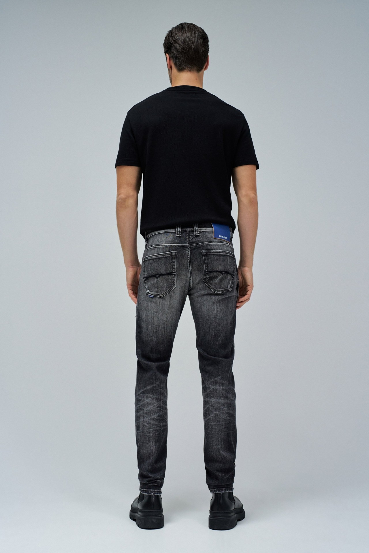 Pantalón Salsa slim fit Craft Series Negro - Imagen 3