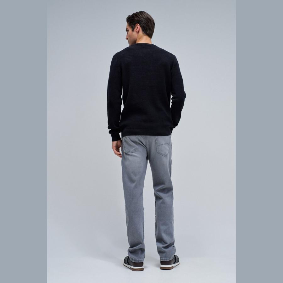 Jersey Salsa sweater regular fit con textura Col. Negro - Imagen 3