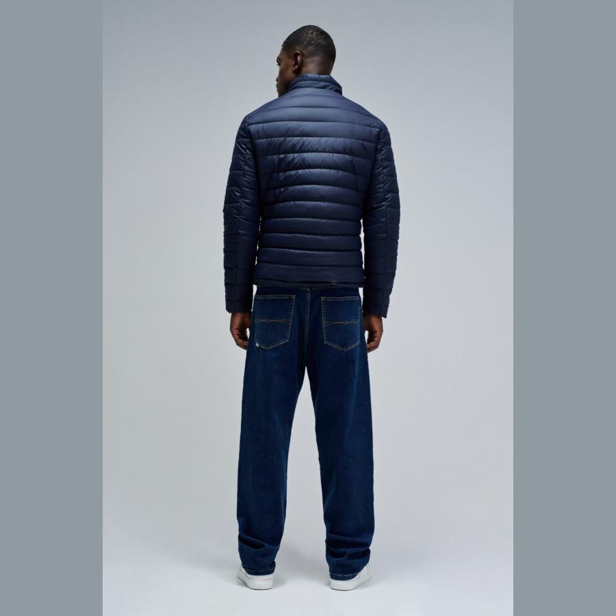 Chaqueta acolchada Salsa efecto piel Marino - Imagen 2