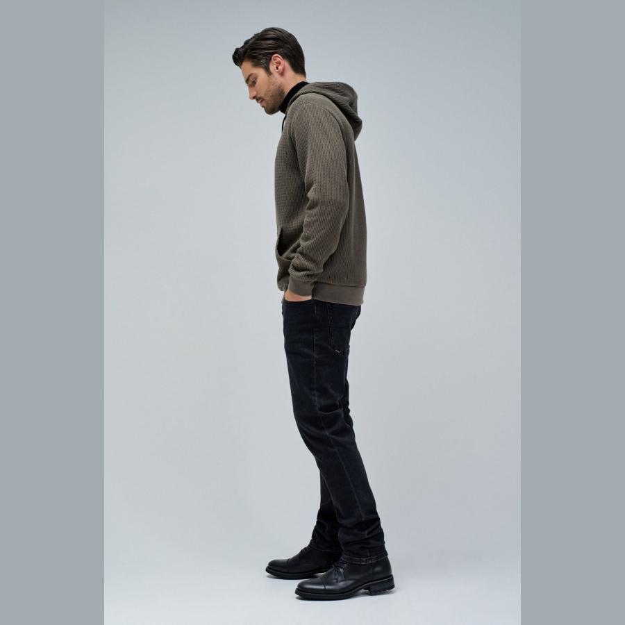 Sudadera Salsa con gorro en tejido de punto texturizado - Imagen 2