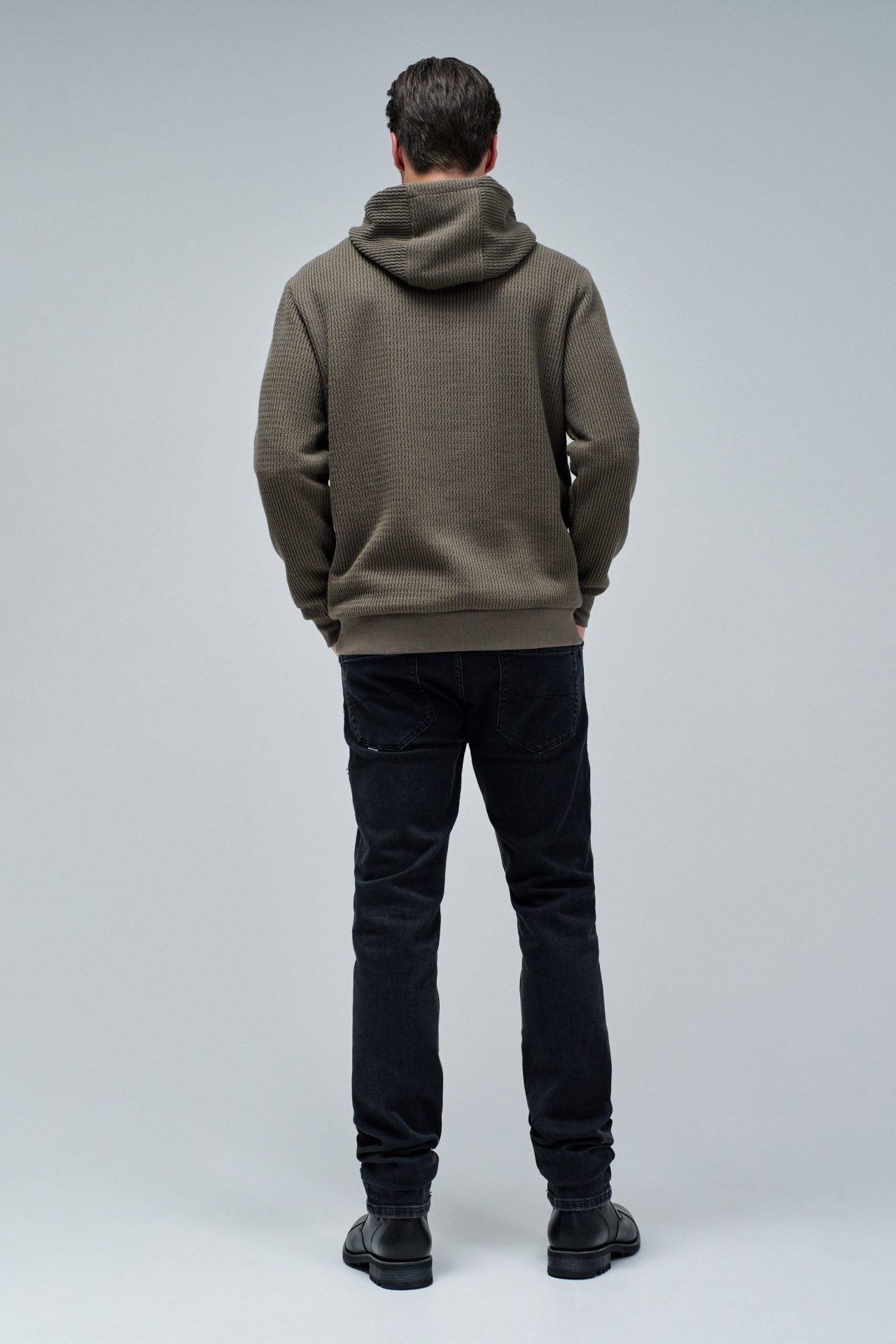 Sudadera Salsa con gorro en tejido de punto texturizado - Imagen 3