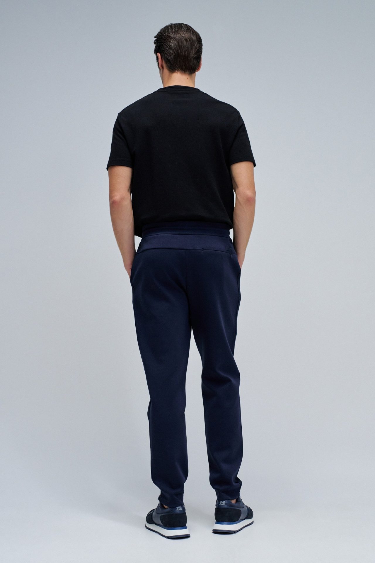 Pantalones Salsa chinos joggers de punto Marino - Imagen 2