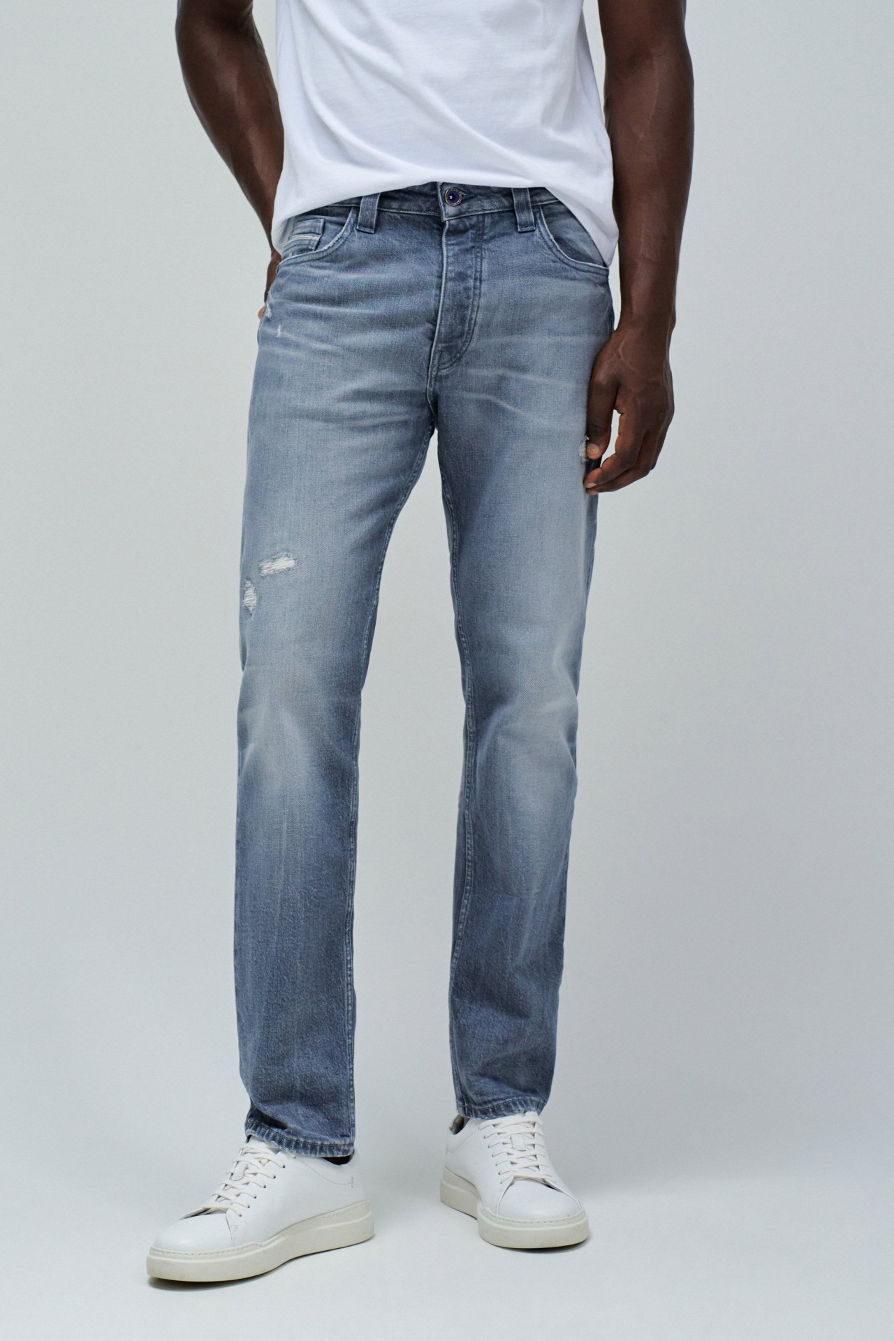 Pantalon Salsa regular fit Craft series Gris