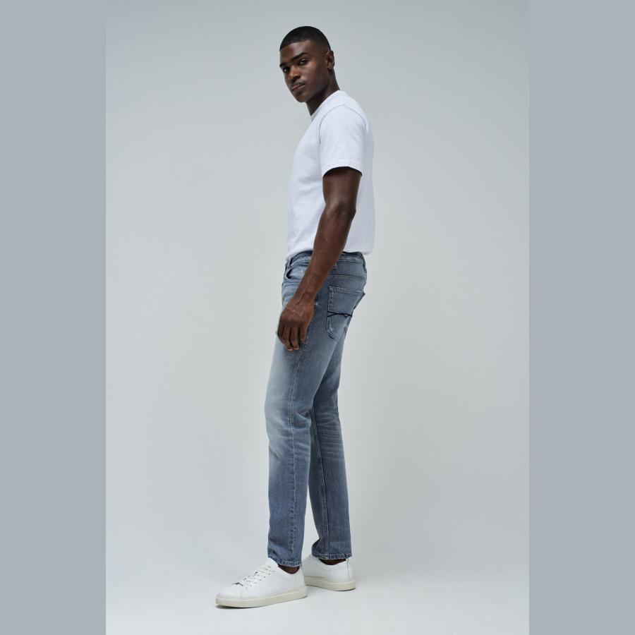Pantalon Salsa regular fit Craft series Gris - Imagen 3