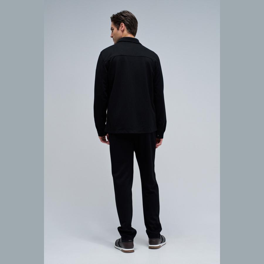 Sobrecamisa Salsa regular fit de corchetes Negro - Imagen 3