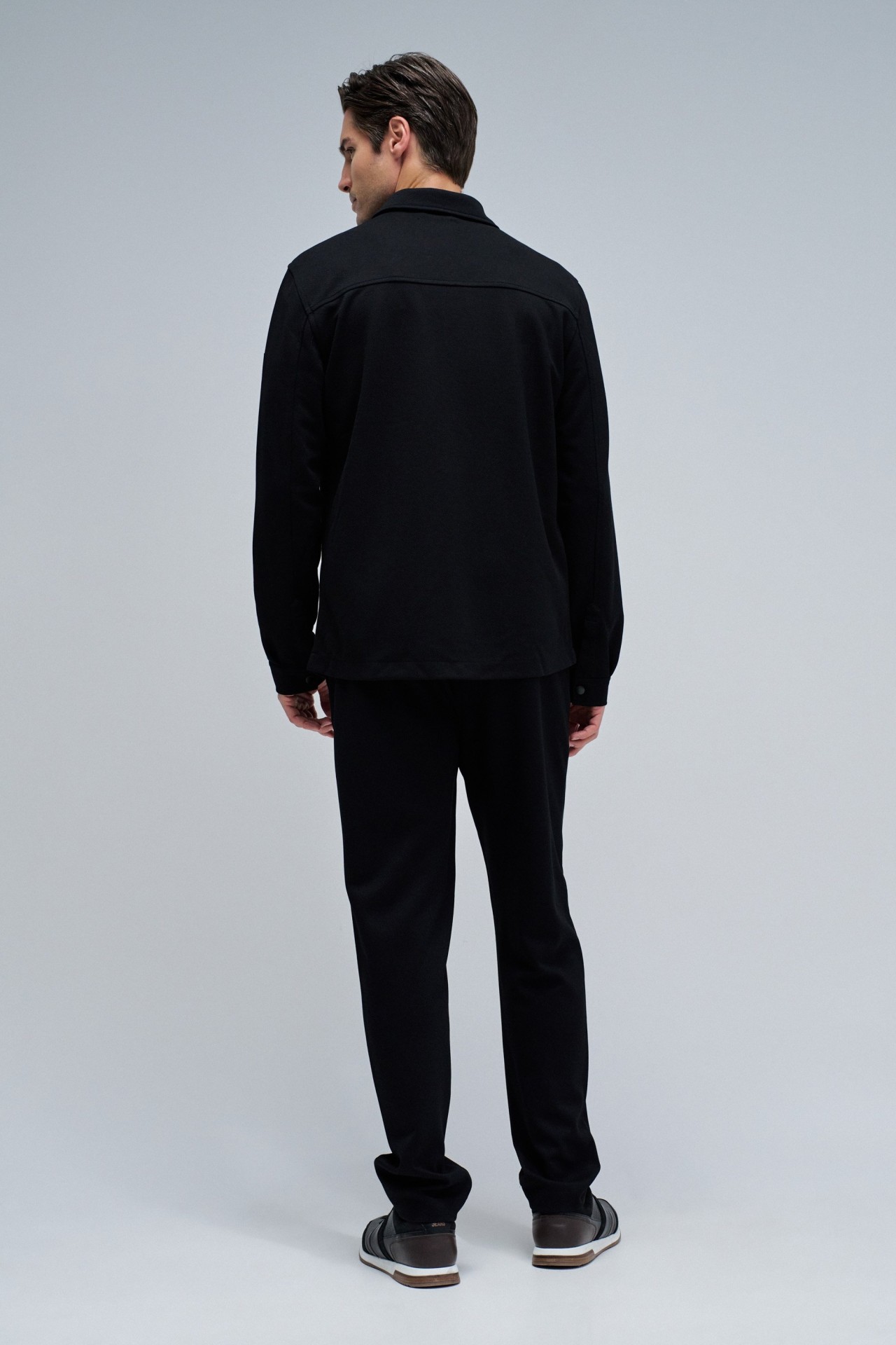 Sobrecamisa Salsa regular fit de corchetes Negro - Imagen 3