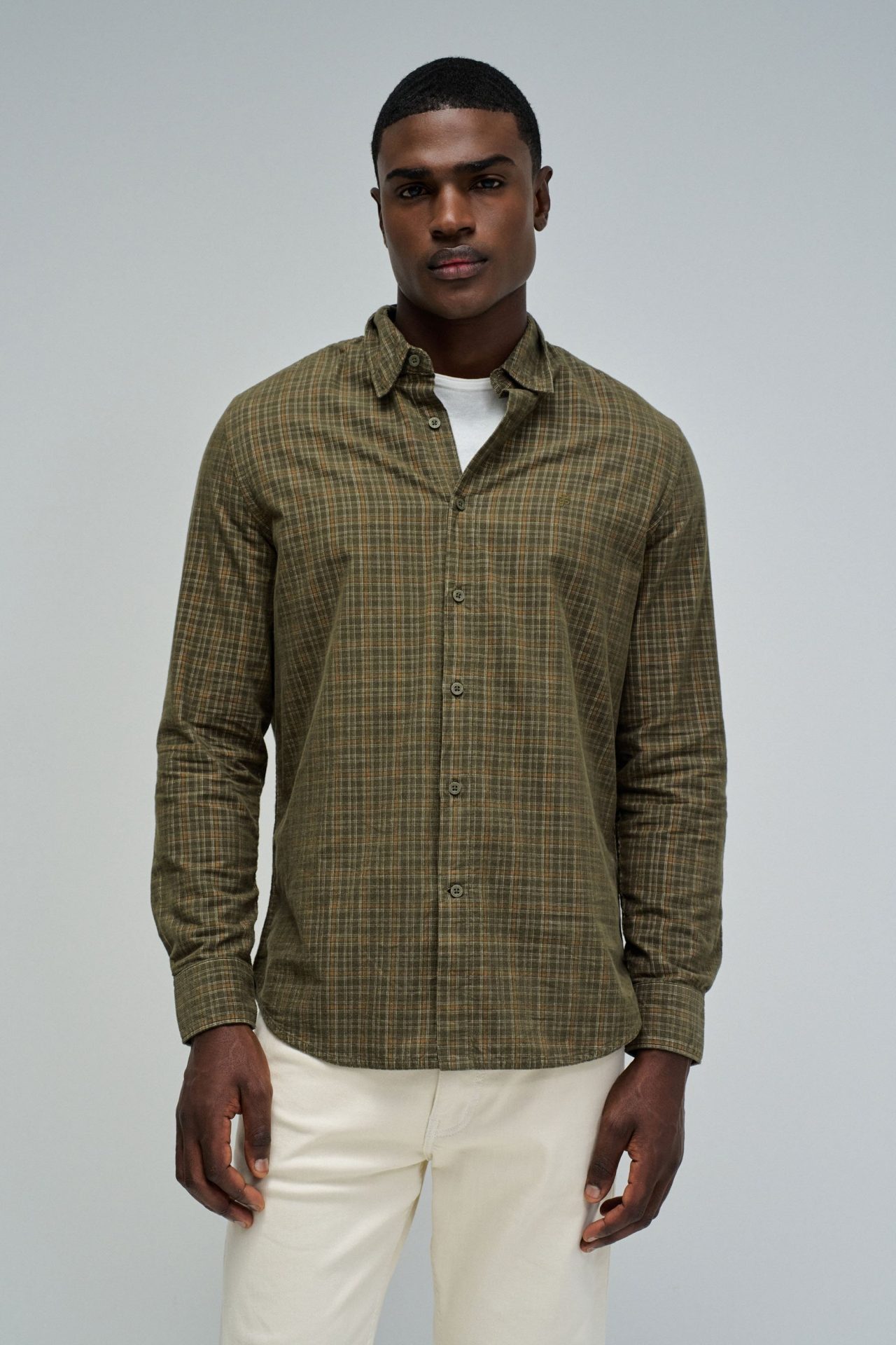 Camisa Salsa regular fit de cuadros Col. Verde