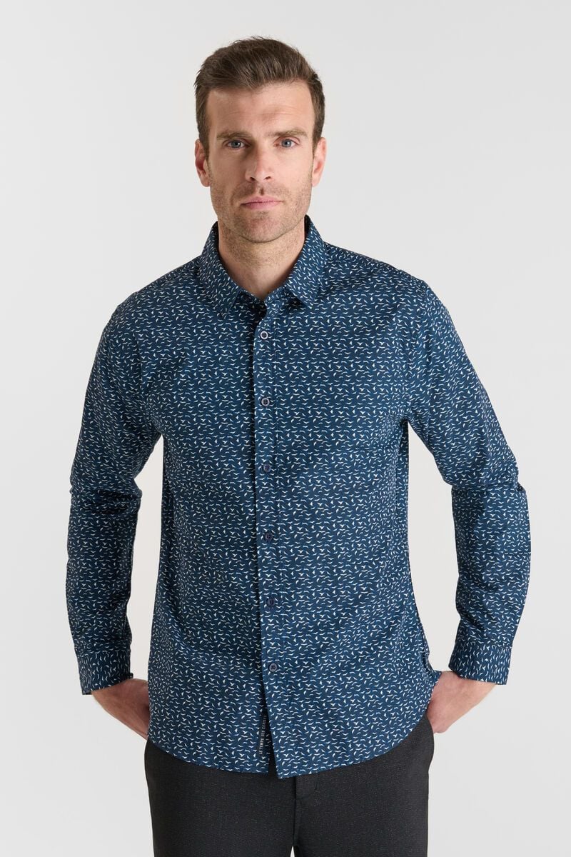 Camisa LTC Vostar estampado marino