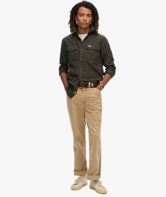 Sobrecamisa Superdry Trailsman Corte Relajado Chive Green - Imagen 3