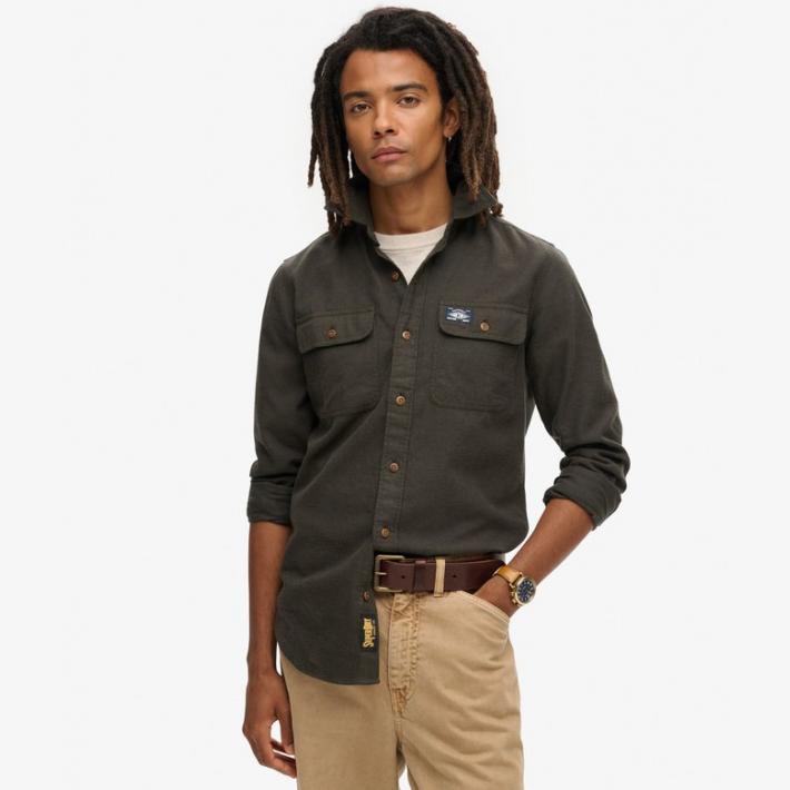 Sobrecamisa Superdry Trailsman Corte Relajado Chive Green