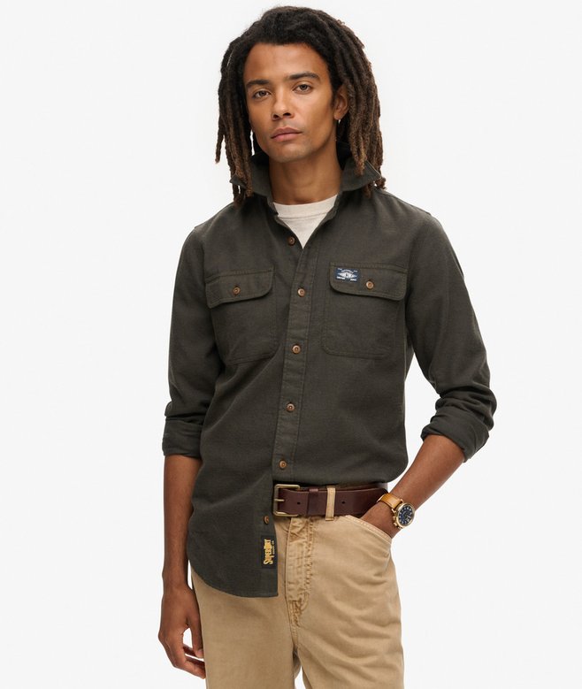 Sobrecamisa Superdry Trailsman Corte Relajado Chive Green