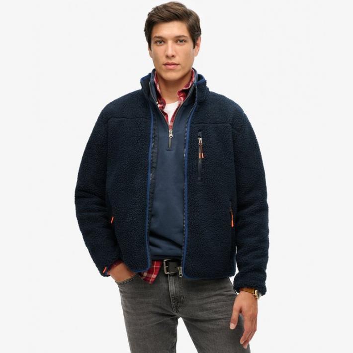 Chaqueta Superdry de Forro Polar Sherpa Outdoor Eclipse Navy