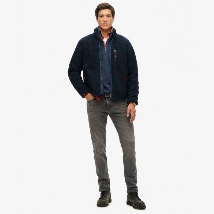 Chaqueta Superdry de Forro Polar Sherpa Outdoor Eclipse Navy - Imagen 3