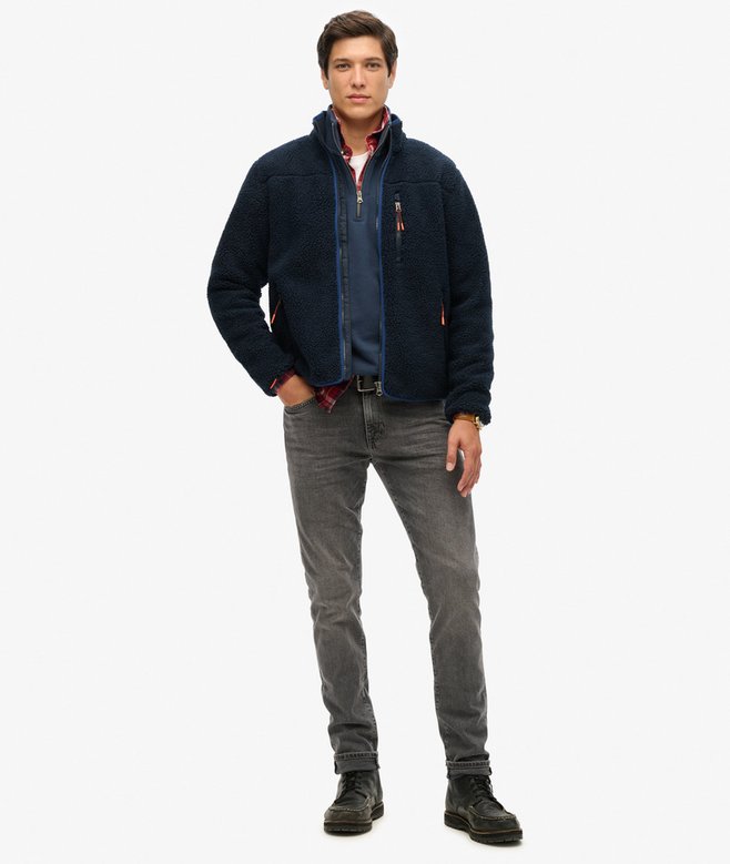 Chaqueta Superdry de Forro Polar Sherpa Outdoor Eclipse Navy - Imagen 3