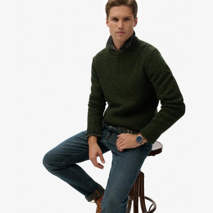Jersey de punto Superdry Donegal Jumpers Green Donegal - Imagen 3